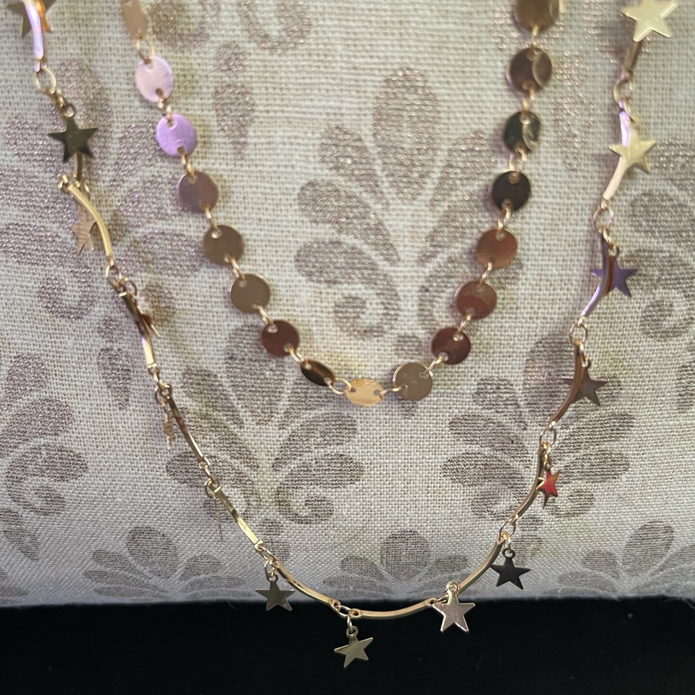 Layering necklaces